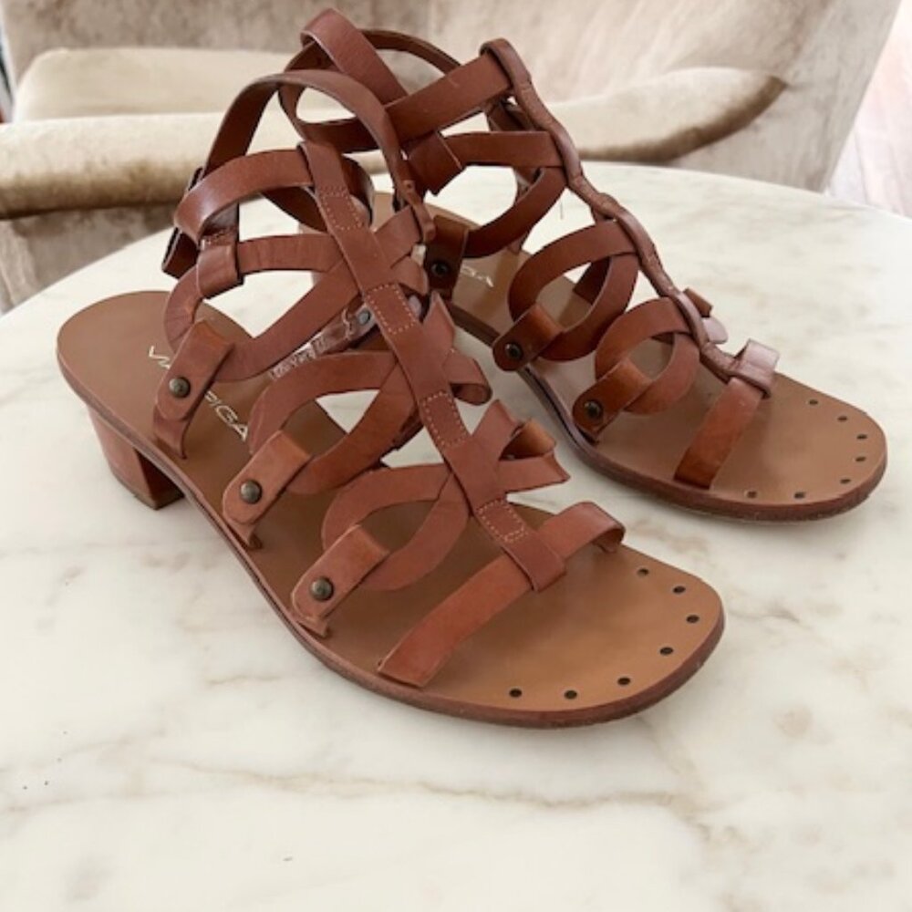Via Spiga Heeled Strappy Gladiator Sandals, All leather, 7